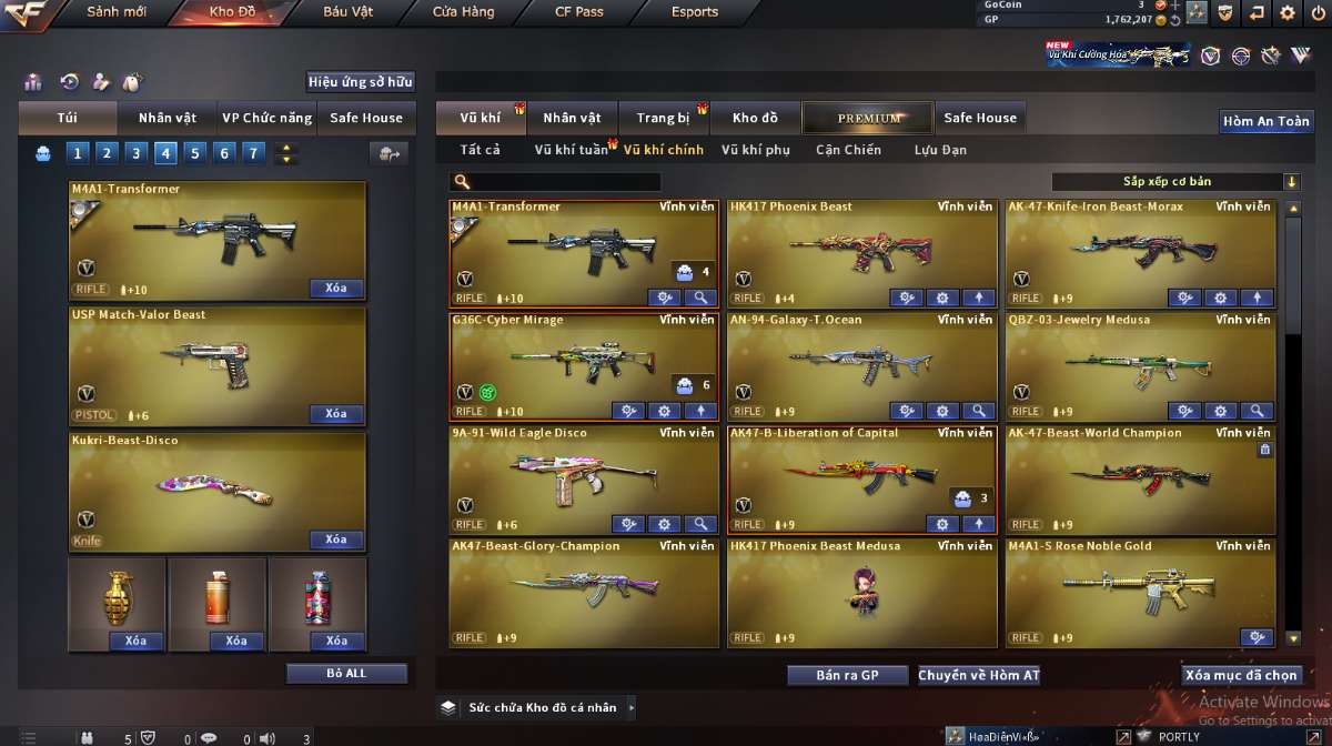 shop acc cf uy tin gia re